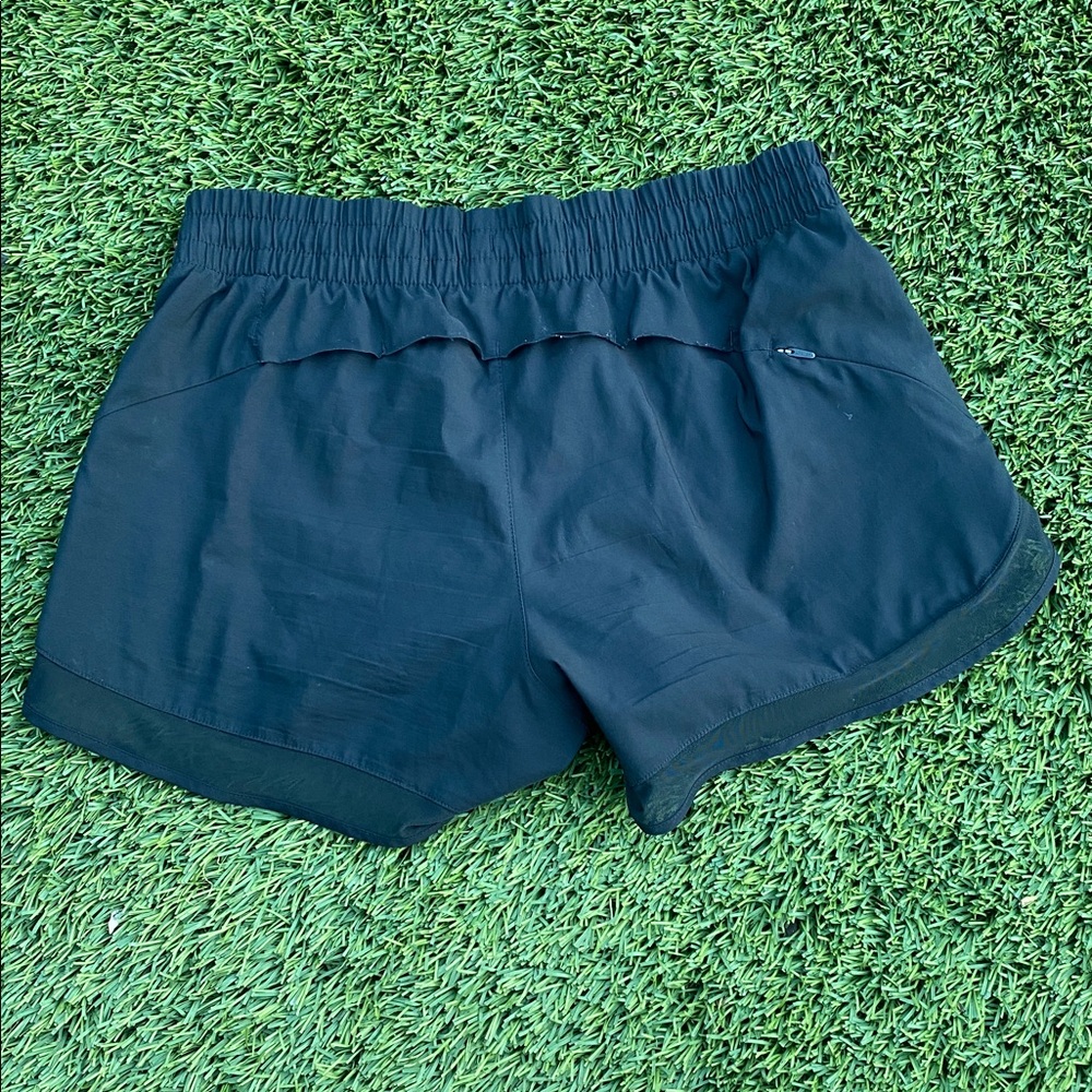 Athleta Black Athletic Shorts “Mesh Racer Run” size small - Picture 3 of 4